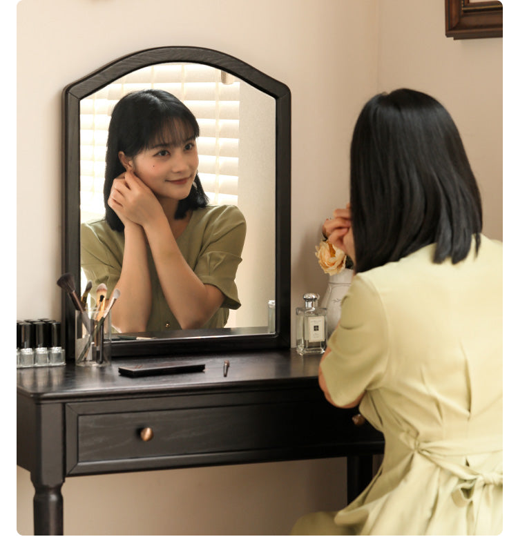 Oak Solid Wood American Retro Dressing Table :