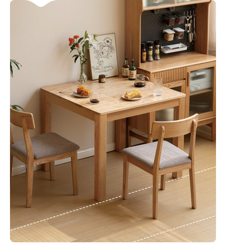 Oak solid Wood Dining Table Square ,