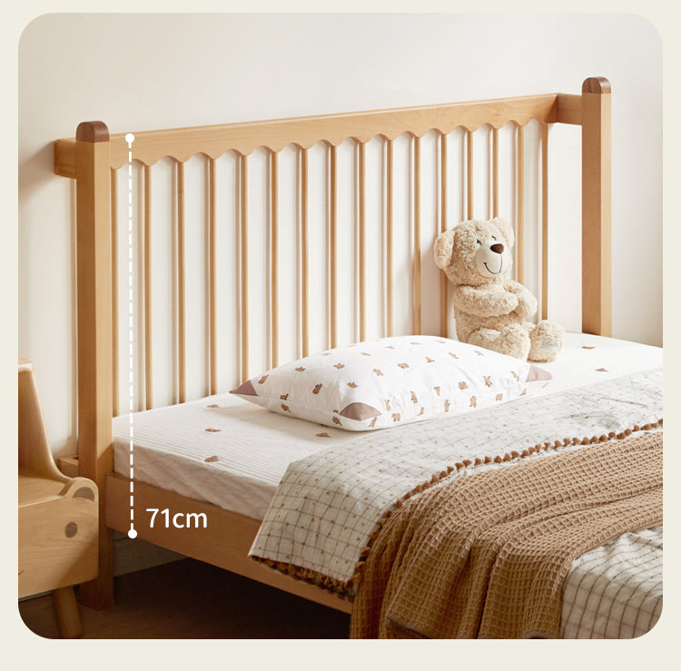 European Beech Solid Wood Modern Children's Bed