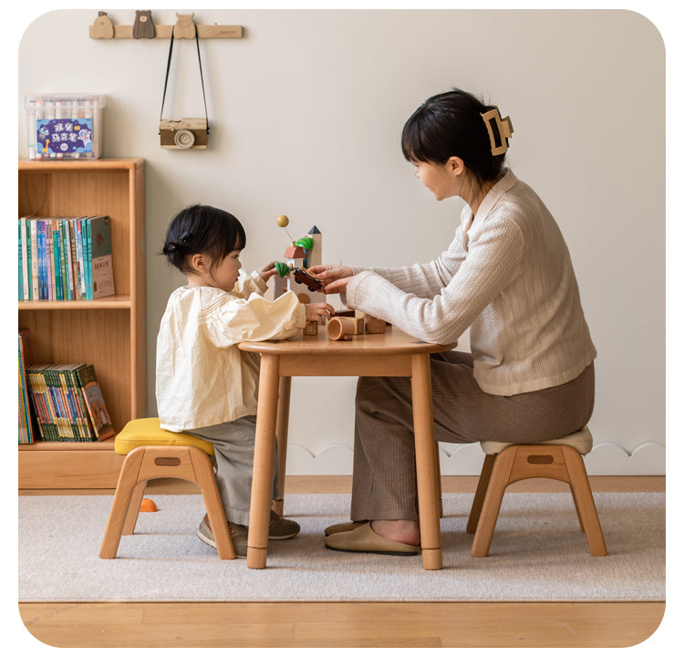 Beech Solid Wood Modern Small Stool