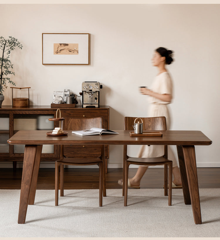 Black Walnut, Ash Large Dining Long Table