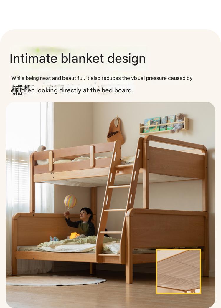 Beech Solid Wood Children's Bunk Bed