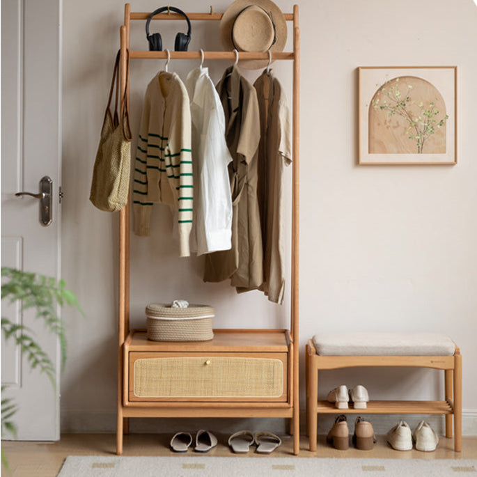 Oak Solid Wood Сlothes Hanger Rack