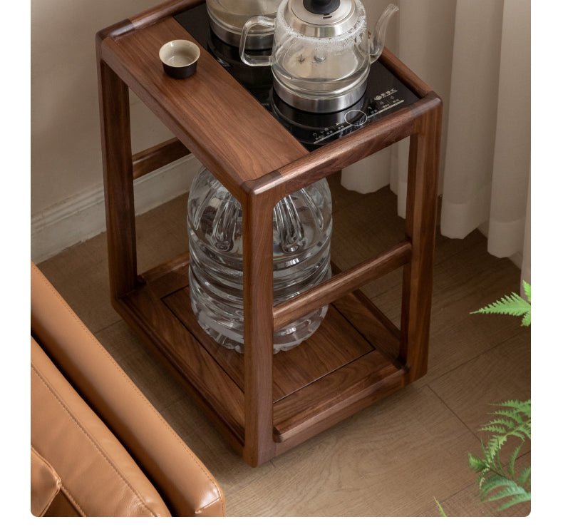 Black Walnut Solid Wood Removable Side Table