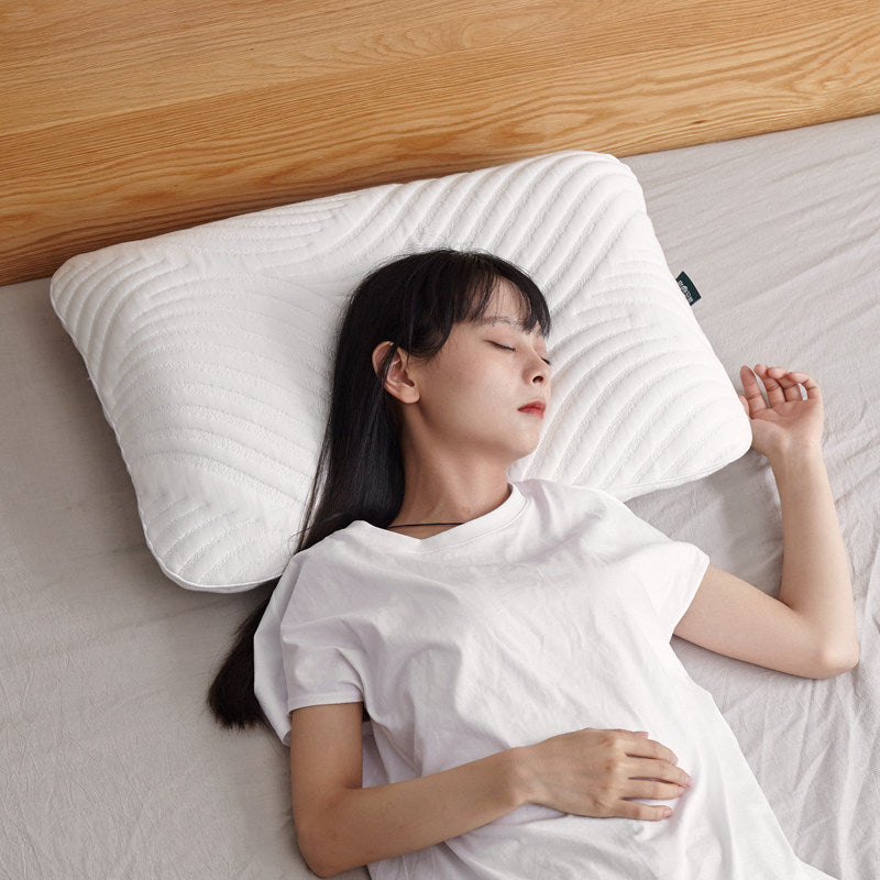 Natural Latex Sleep Pillow with Neck Support Design
