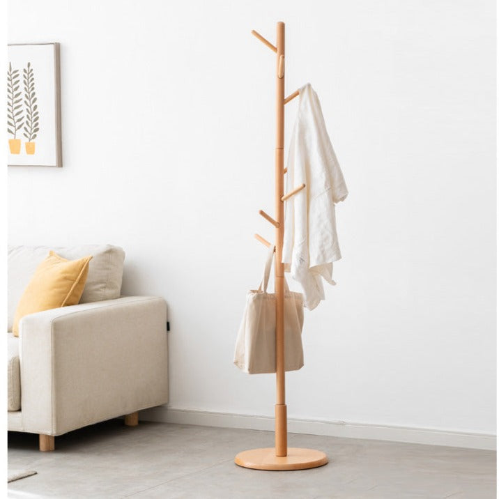 solid wood hanger modern minimalist shelf bedroom floor hanger