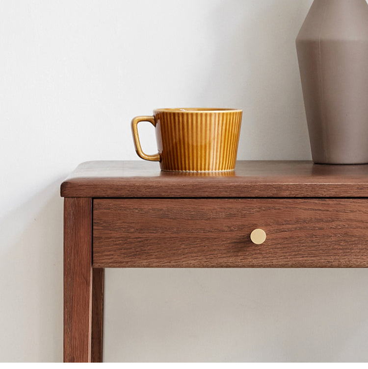 Oak, black walnut solid wood side cabinet