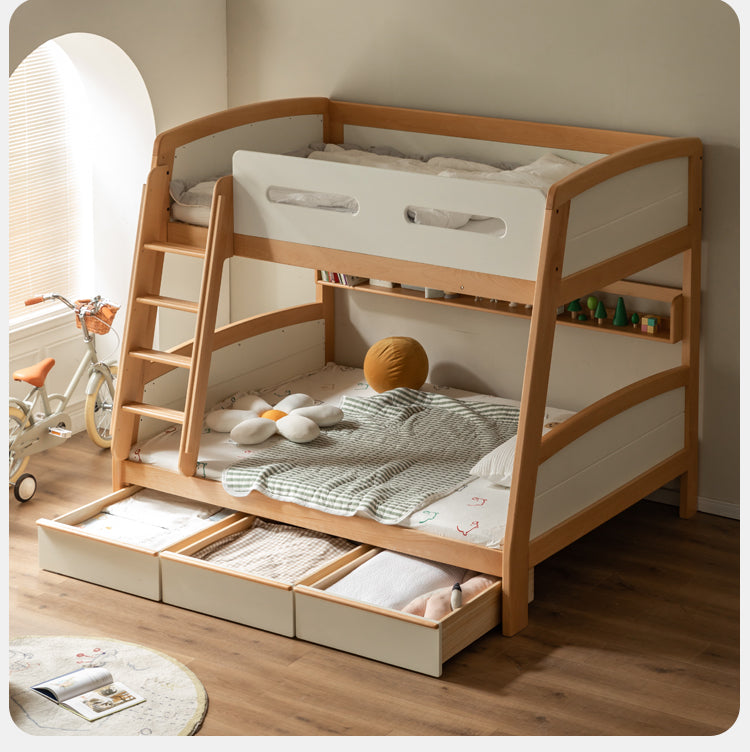 Poplar solid wood Children's multifunctional Bunk Bed.