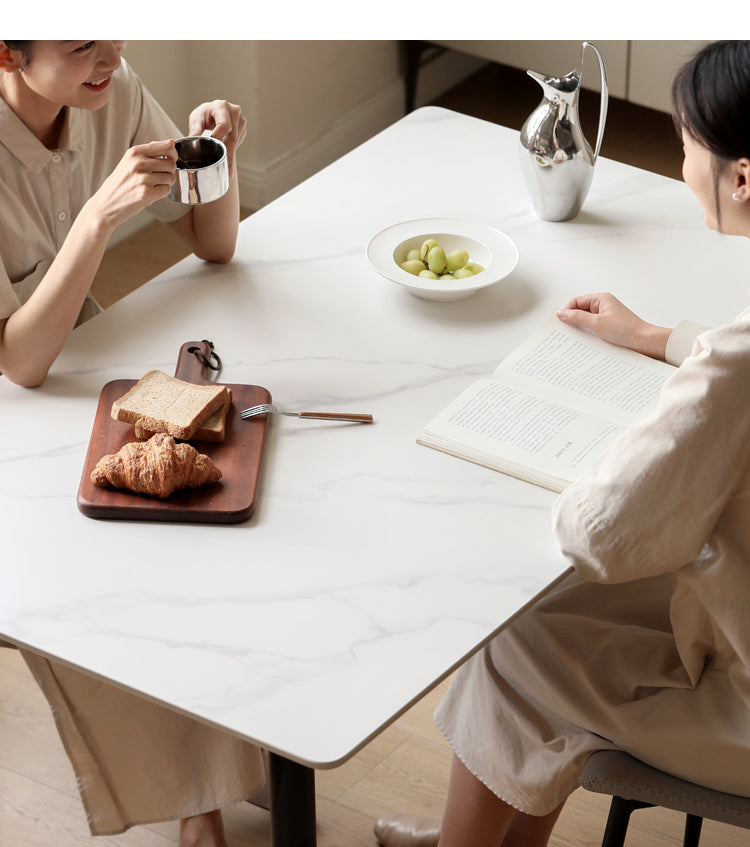 Metal Light Luxury Dining Rock Table