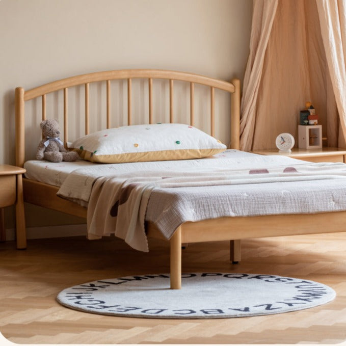 Beech Solid Wood Children's Bed_)