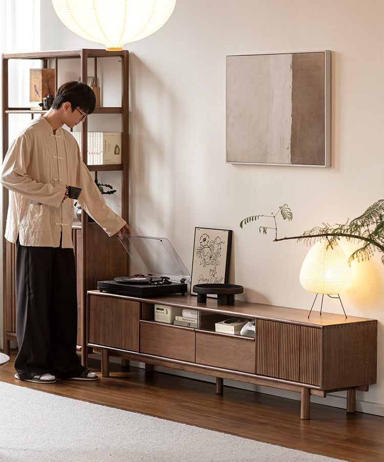 Black Walnut, Ash Solid Wood TV cabinet