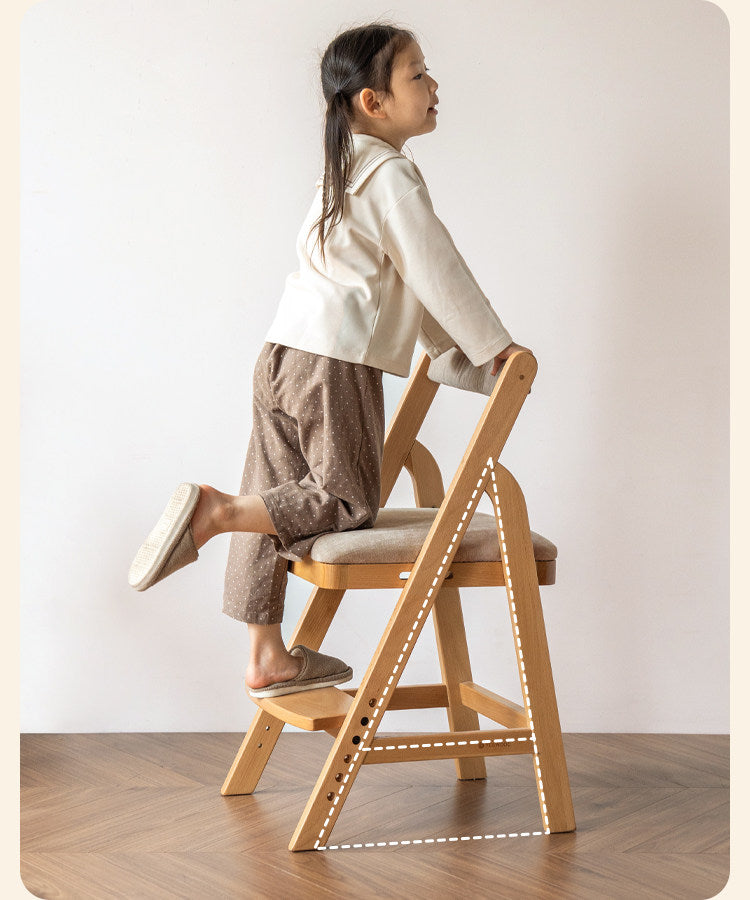 Beech Solid Wood Adjustable Kids Lift Chair
