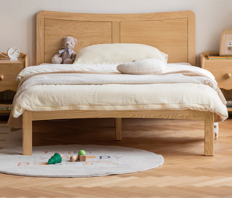 Oak solid wood Arch bridge Bed<