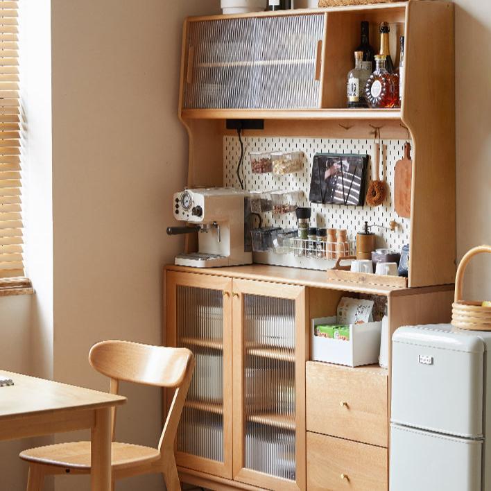 Beech Solid Wood Ultra-Thin Sideboard