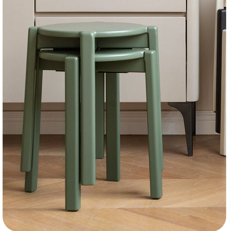 Oak, Birch solid wood stacking stool