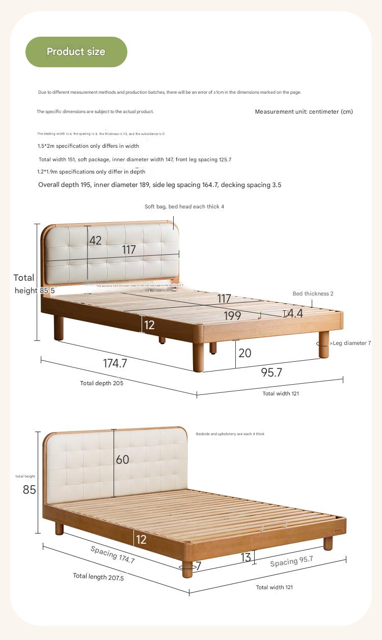 Beech Solid Wood Children's Soft Bed