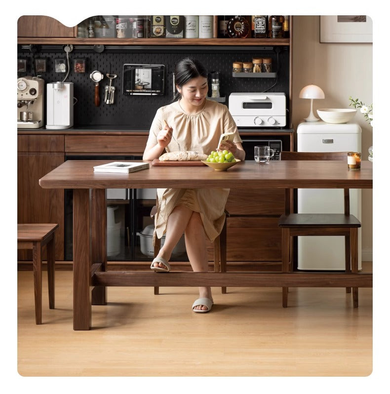 Black walnut, Oak, Ash solid wood modern dining table