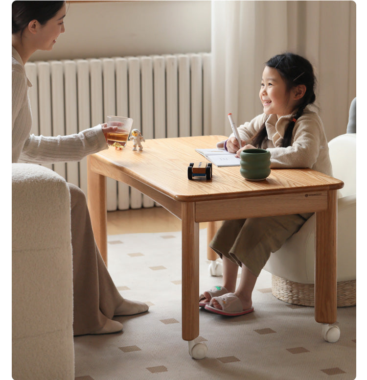 Oak solid wood Coffee Tables simple parent-child toy table: