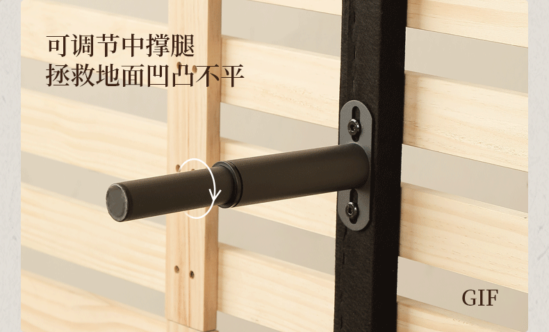 Genuine Leather Soft Bed French Retro Style