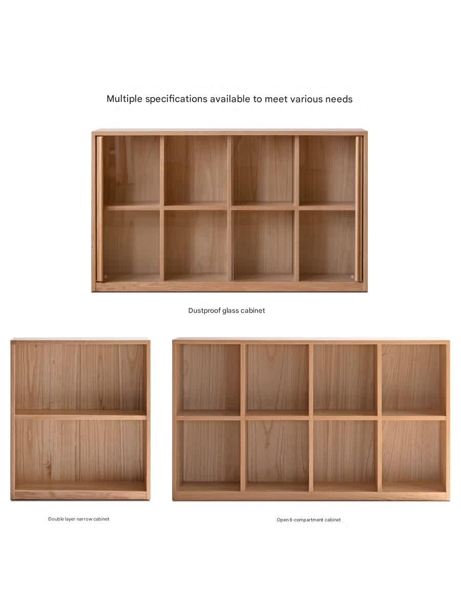 Oak Solid Wood Combination Bookcase