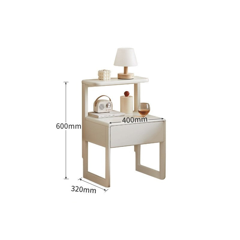 European beech solid wood nightstand-