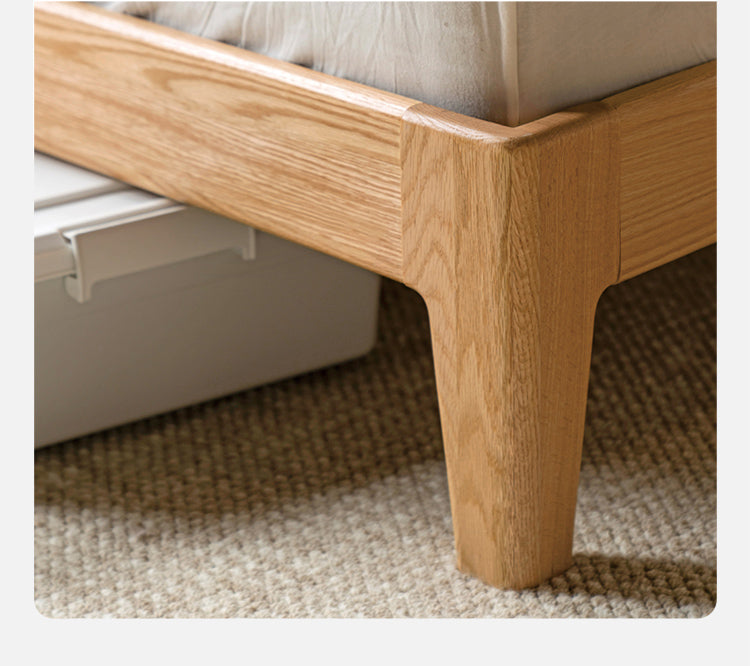Oak Solid Wood Bed