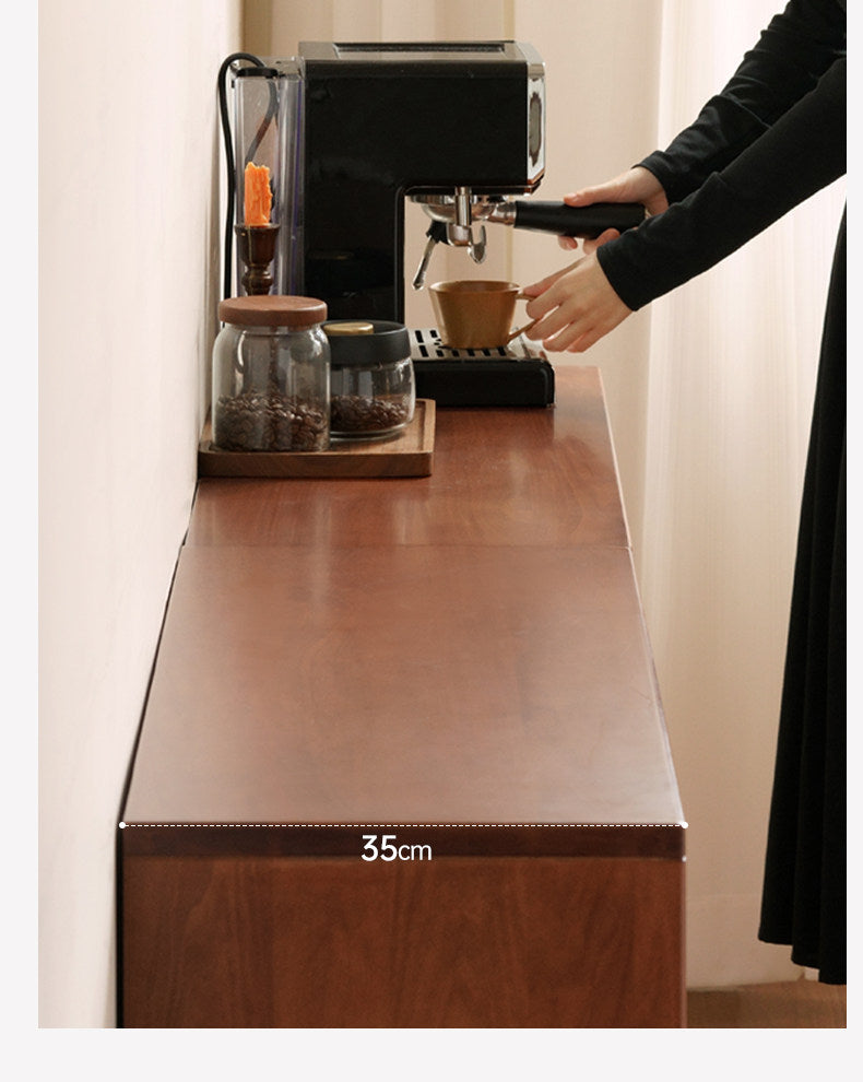 Poplar Solid Wood Vintage Style Study Storage Cabinet