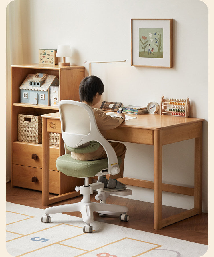 Kids Adjustable Swivel Study Chair with Footrest