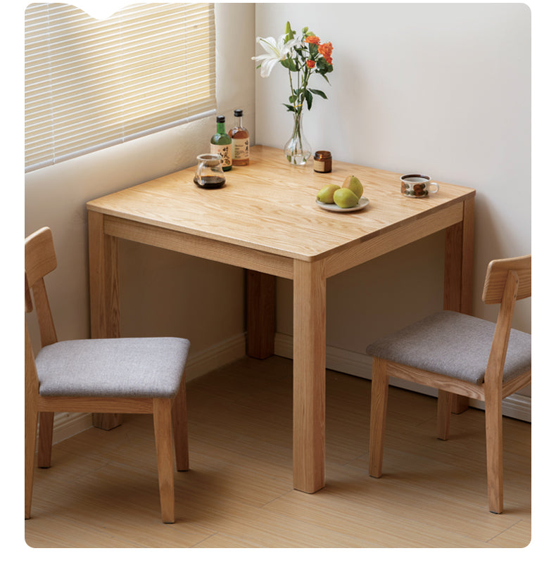 Oak solid Wood Dining Table Square ,