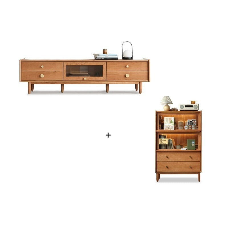 Cherry solid wood TV stand"+