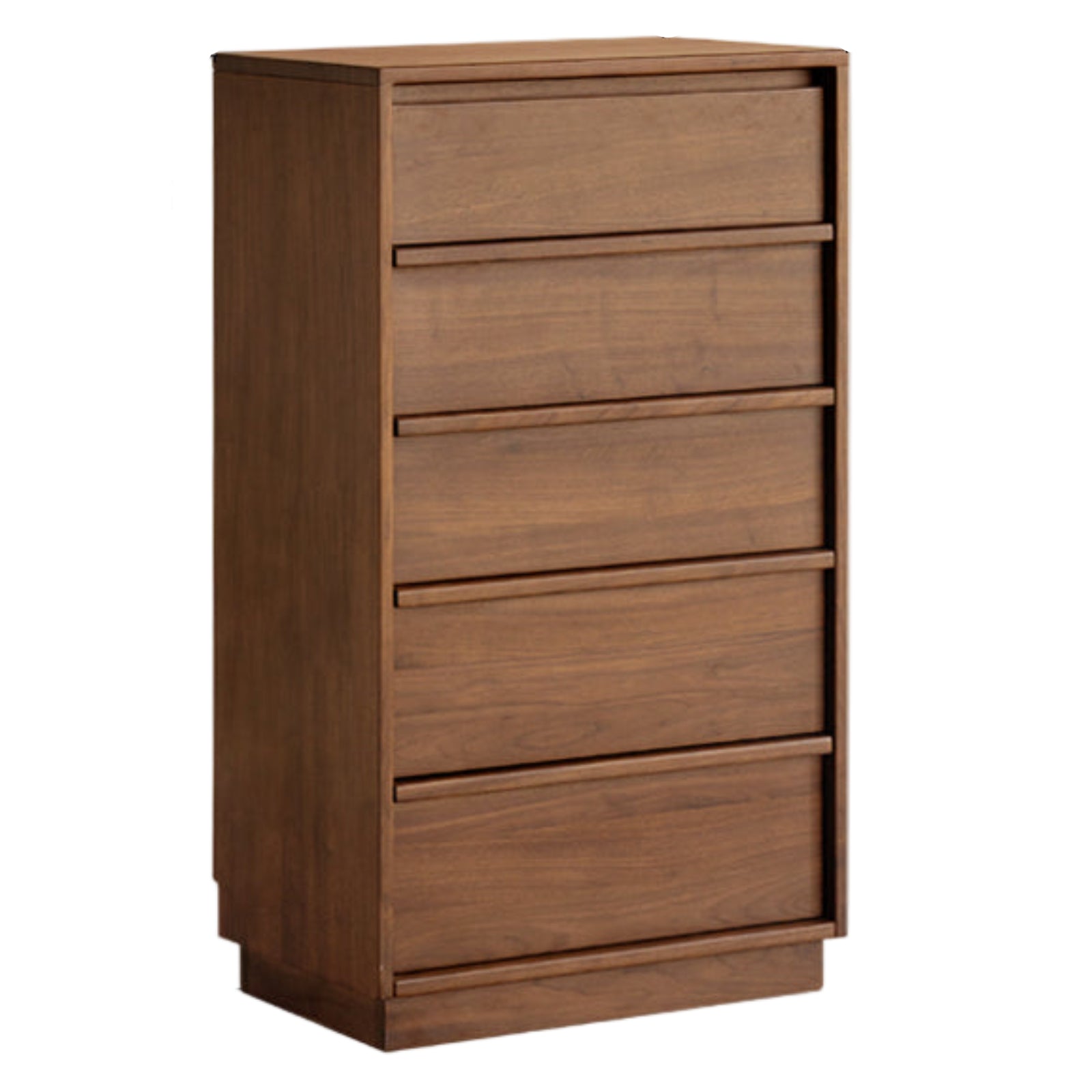 Black Walnut, Sandalwood, Oak Solid Wood Skeleton Line Chest of Drawers