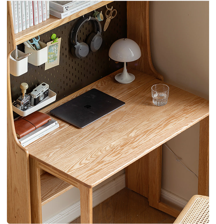 Small desk on sale with bookcase