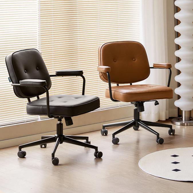 Leather Modern Liftable Armchair Office Chair