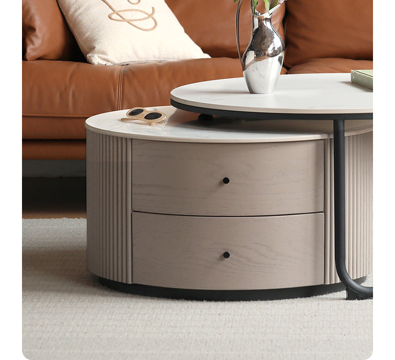 Oak Solid Wood Combination Light Luxury coffee Table "