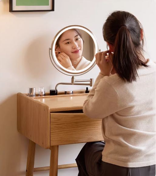 Oak Solid Wood Modern Simple Vanity Table