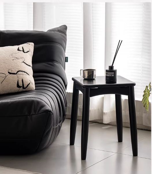 Solid Rubberwood Square Stools