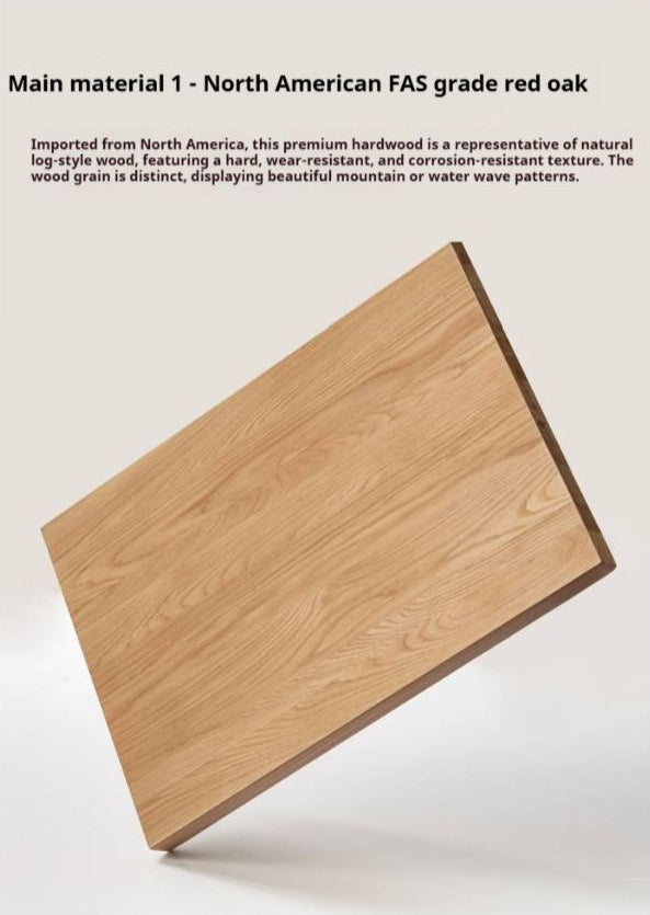 Ash, Oak Solid Wood Modern Nightshand
