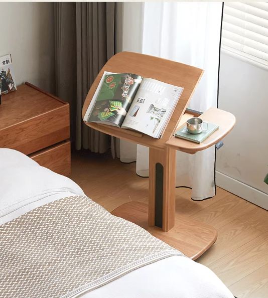 Cherry, Oak Solid Wood Elevating Desk Study Unit Mobile Desk