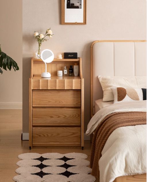 Oak Solid Wood Telescopic Vanity Table