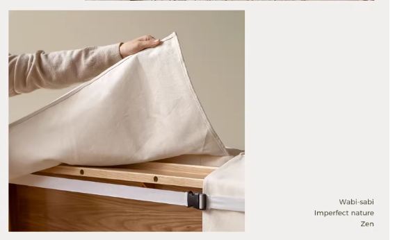 Fabric Bed Headboard Pillow with Large Removable Backrest Cushion