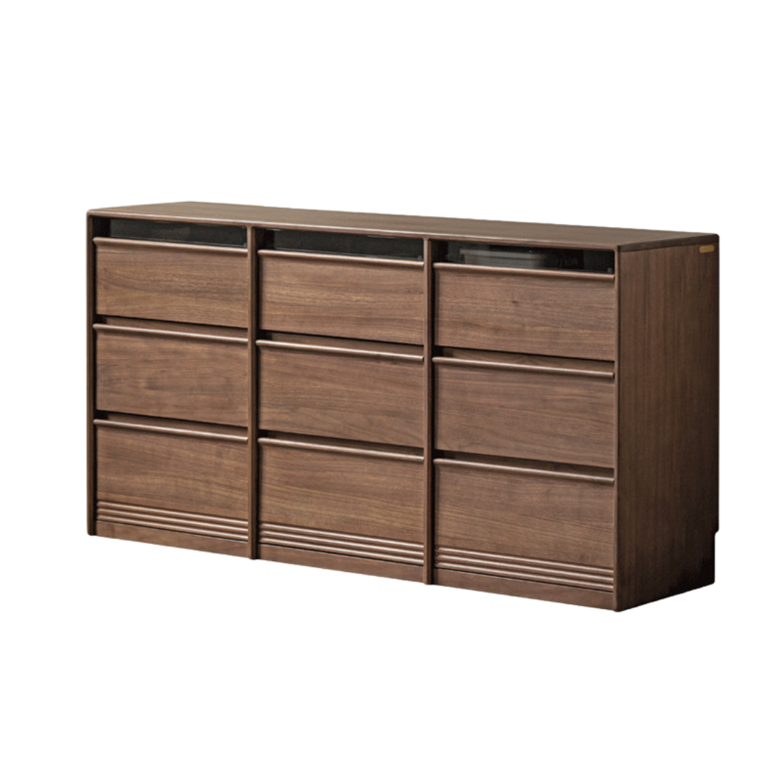 Black Walnut Solid Wood Chest Drawer