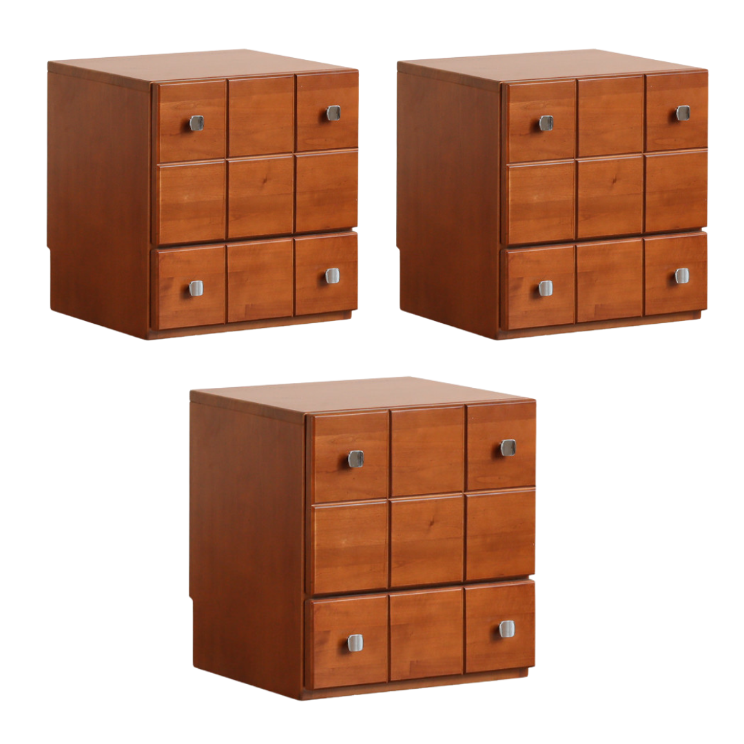 Poplar Solid Wood Retro Style Side Cabinets