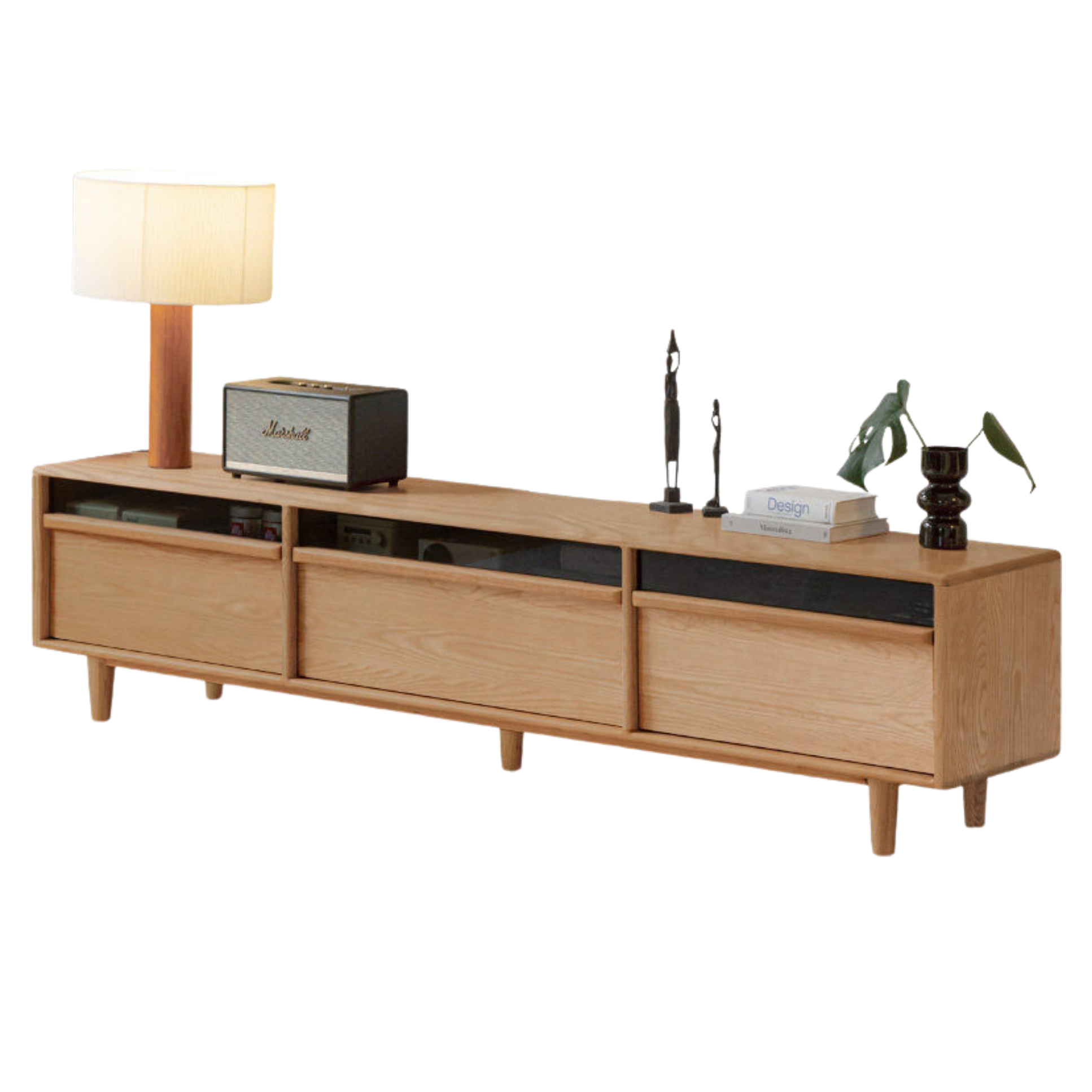 Cherry, Ash Solid Wood TV Cabinet.