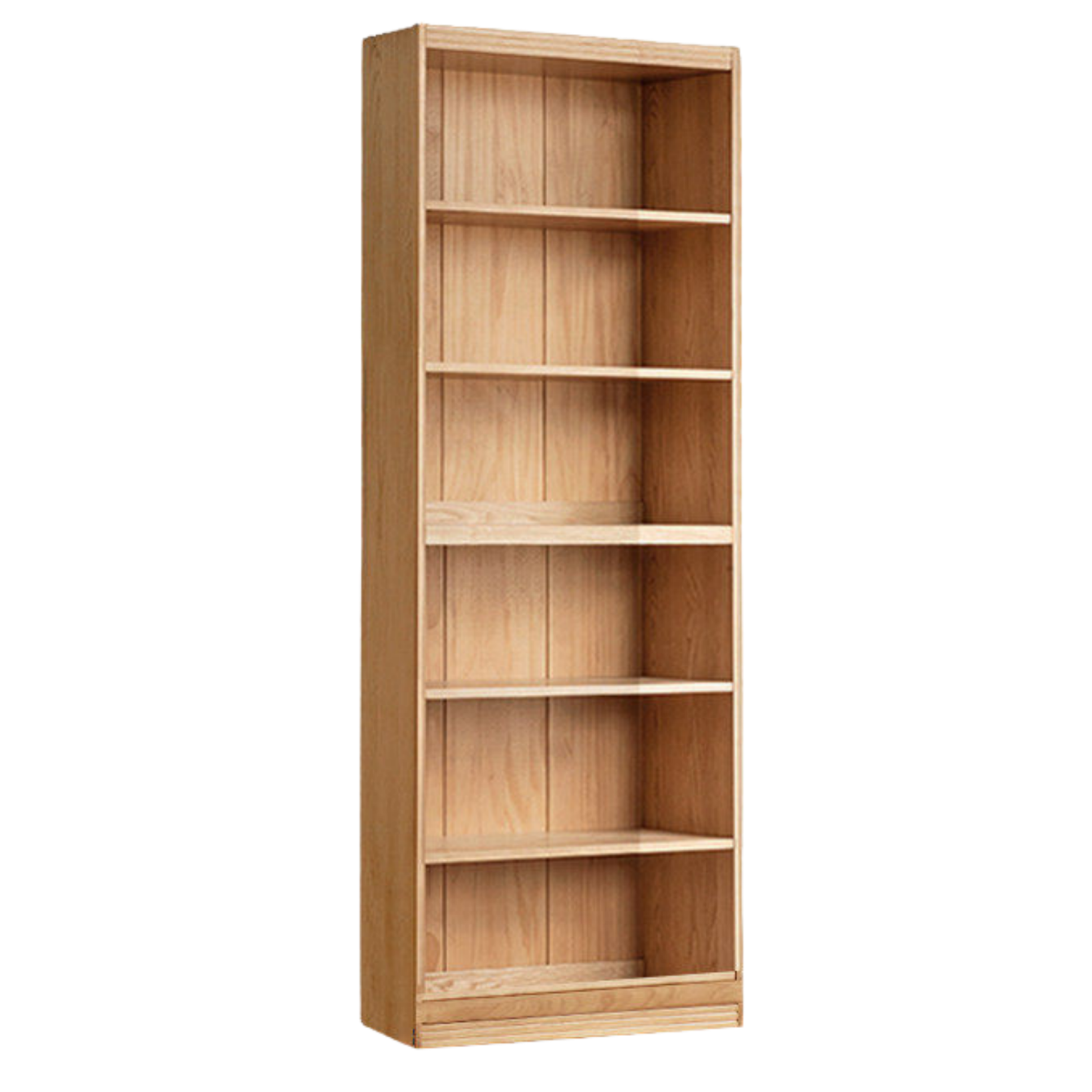 Ash, Oak, Cherry Solid Wood Bookshelf Integrated Wall-Mounted Minimalist