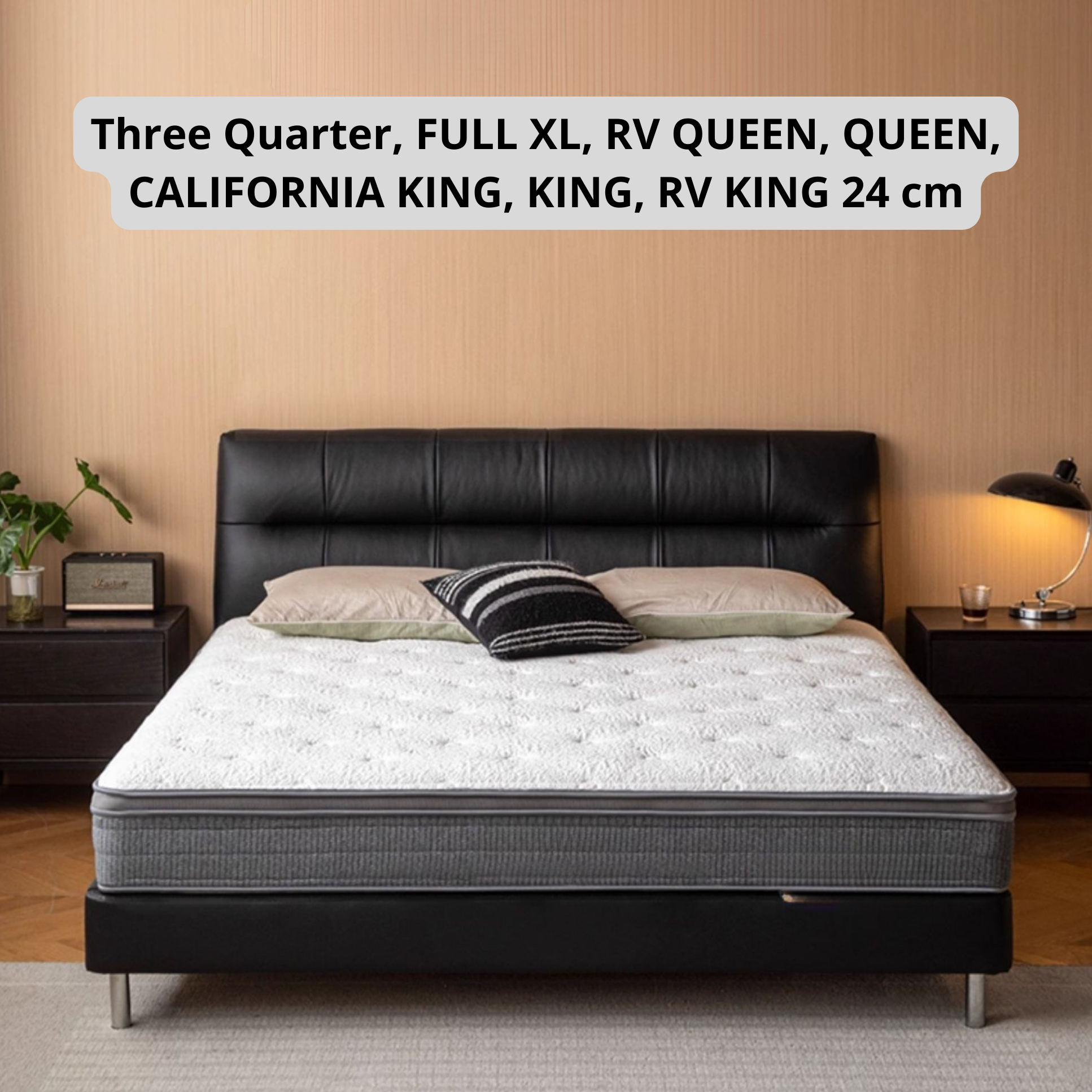 Glue-Free Mattress Made Of Imported Natural Latex, With Air Fiber Filling And Spring Support, A Soft Mattress For Back Protection 24 cm