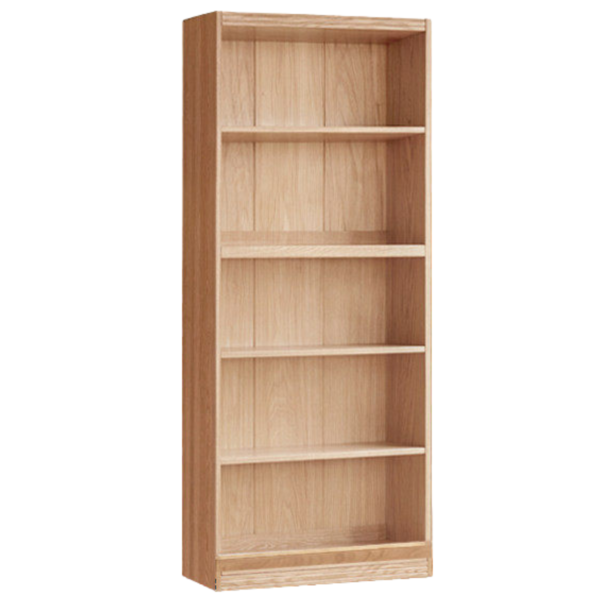 Ash, Oak, Cherry Solid Wood Bookshelf Integrated Wall-Mounted Minimalist