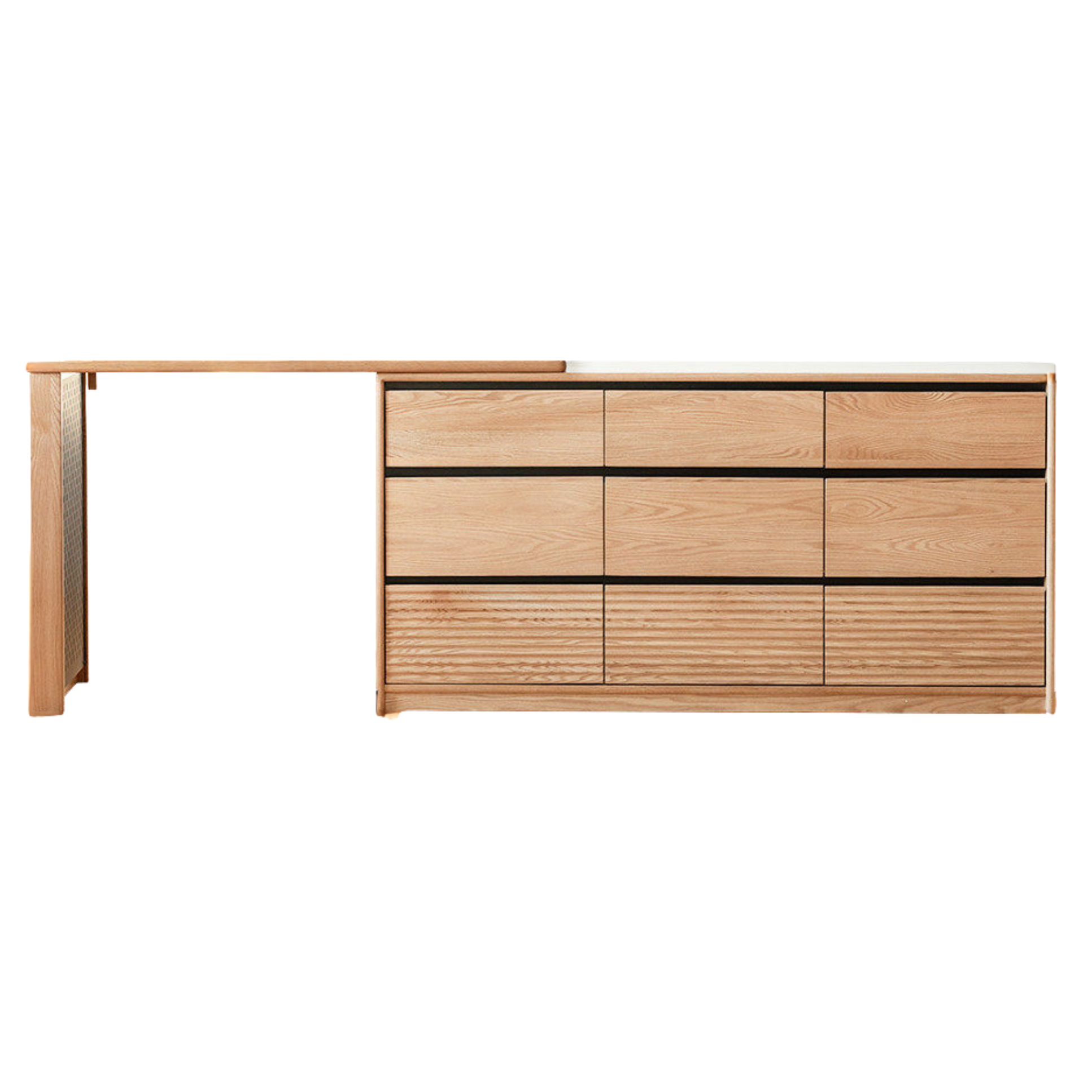 Ash Solid Wood Modern Minimalist Vanity Table