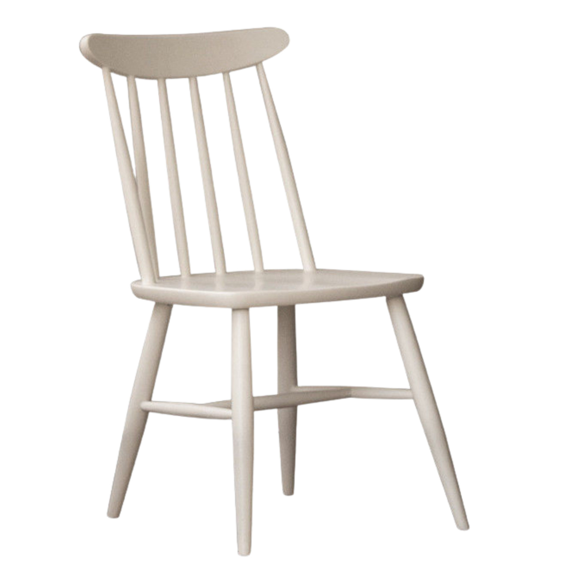 4 pcs -Solid RubberWood Windsor Dining Chair, Modern Spindle Back Chair, Scandinavian Farmhouse Style Kitchen