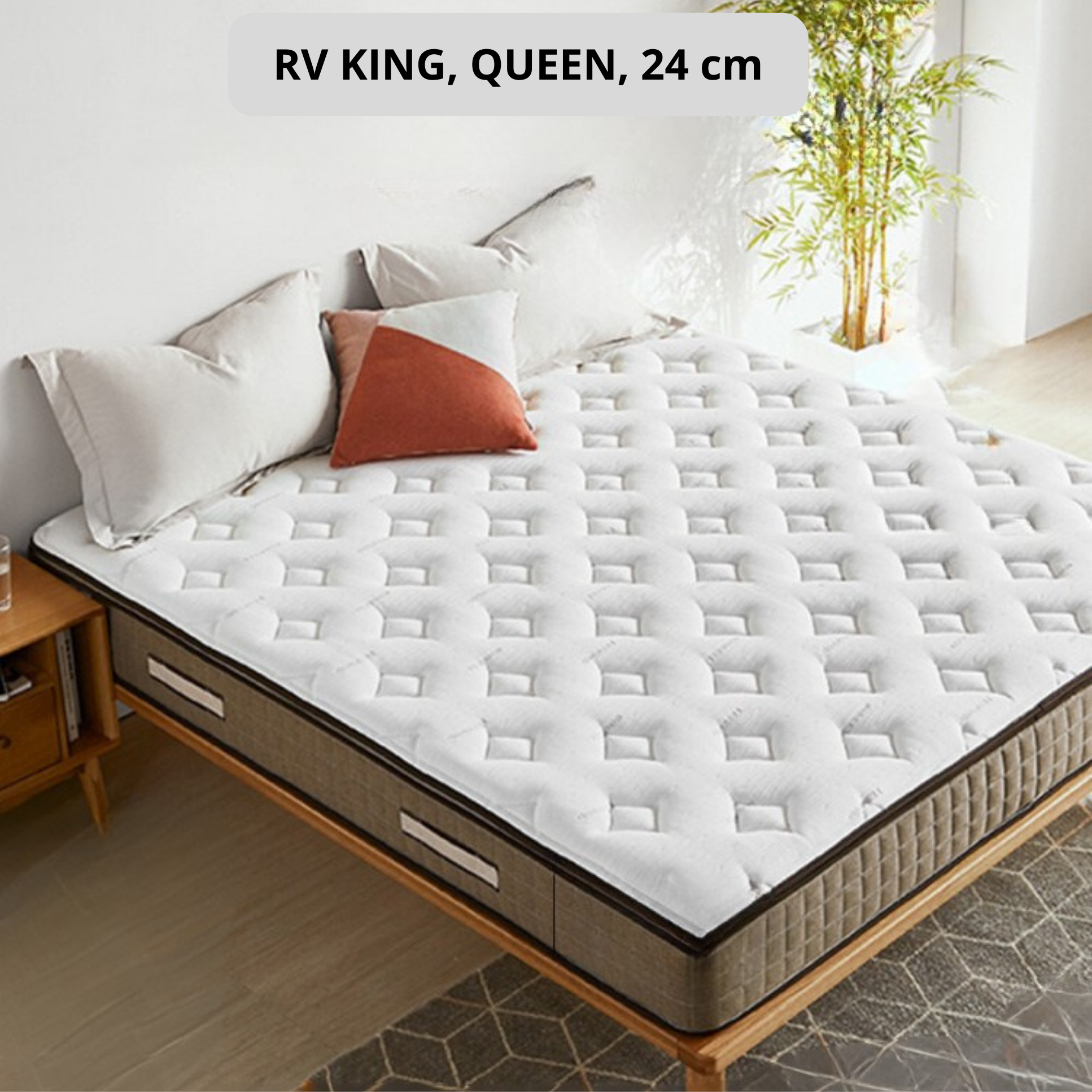 Zero-Glue Latex Mattress with Silver Ion, Soft Sponge, and Independent Spring