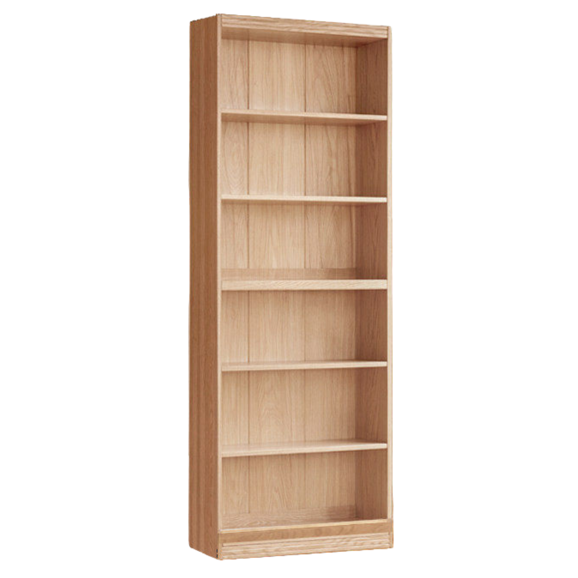 Ash, Oak, Cherry Solid Wood Bookshelf Integrated Wall-Mounted Minimalist